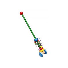 Каталка-игрушка Рыжий кот Заводные бусинки (ИД-4758) разноцветный