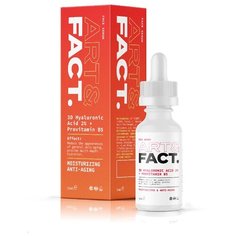 сыворотка Fact 3D Hyaluronic Acid 2%+Provitamin B5 для лица с провитамином B5 20+, 30 мл Art&Fact