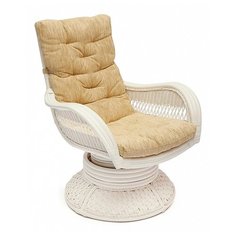 Кресло-качалка TetChair Andrea Relax Medium кремовый/белый