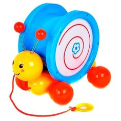Каталка-игрушка TONG DE PULL LING SNAIL (T272-D2145) голубой