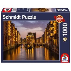 Пазл Schmidt Ночной Гамбург (58358), 1000 дет.