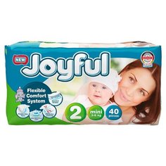 Joyful подгузники 2 (3-6 кг) 40 шт.