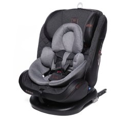 Автокресло группа 0/1/2/3 (до 36 кг) Baby Care Shelter Isofix, эко-темно-серый/светло-серый