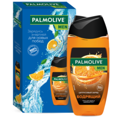 Гель для душа и шампунь 2 в 1 Palmolive Men Цитрусовый заряд в подарочной упаковке, 250 мл