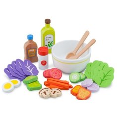 Набор продуктов с посудой New Classic Toys Salad set 10592 разноцветный