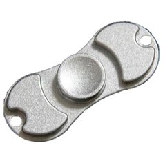 Спиннер EDC Toys двойной овальный серебристый