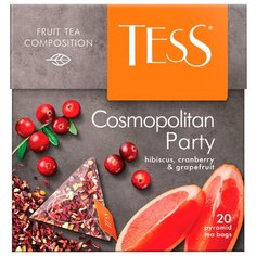 Чайный напиток красный Tess Cosmopolitan party в пирамидках, 20 шт.
