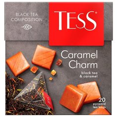 Чай черный Tess Caramel charm в пирамидках, 36 г, 20 шт.