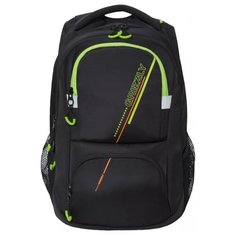 Рюкзак Grizzly RU-031-1/1 17 (черный/салатовый)
