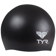 Шапочка для плавания Tyr Wrinkle Free Junior Silicone Cap LCSJR black