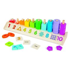 Пирамидка Melissa & Doug Разложи по цветам