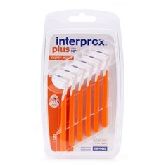Зубной ершик Dentaid Interprox Plus Super Micro 0.7, оранжевый, 6 шт.
