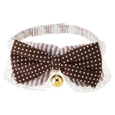 Ошейник Japan Premium Pet чокер для стильного модника 2S шоколадный