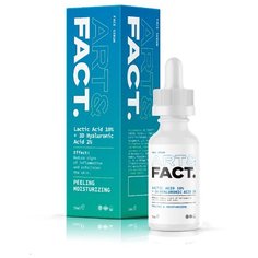 ART&FACT Пилинг-сыворотка для лица Lactic Acid 10% + 3D Hyaluronic Acid 2% с молочной и гиалуроновой кислотой 30 мл