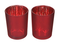 Kaemingk Набор подсвечников Чарующий свет 2шт Red 645768/153051