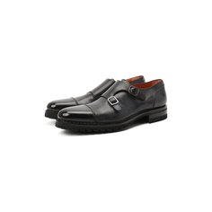 Кожаные монки Santoni