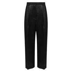 Брюки из шерсти и шелка Dries Van Noten