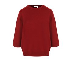 Кашемировый пуловер с укороченным рукавом и накладным карманом Chloé