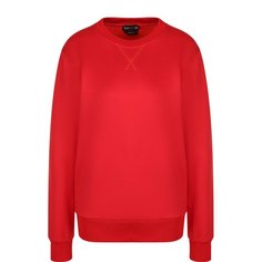 Однотонный пуловер из смеси хлопка и шелка Tom Ford
