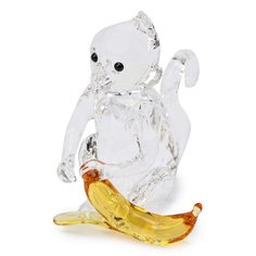 Скульптура Monkey with banana Swarovski