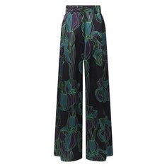 Брюки из хлопка и вискозы Dries Van Noten