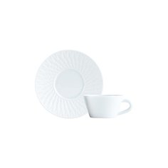 Чайная чашка с блюдцем Twist Blanc Bernardaud