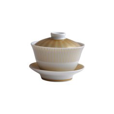 Китайская чашка с блюдцем и крышкой Sol Bernardaud