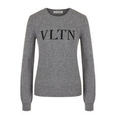 Пуловер из смеси шерсти и кашемира с логотипом бренда Valentino