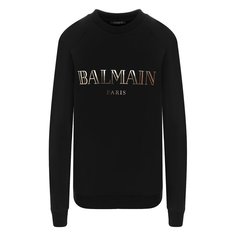 Хлопковый пуловер Balmain