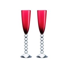 Набор из 2-х фужеров для шампанского Vega красных Baccarat