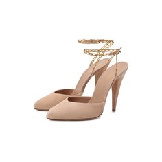 Замшевые туфли Saint Laurent