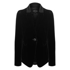 Жакет из хлопка и шелка Giorgio Armani