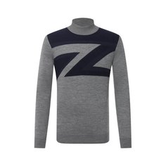 Водолазка из шерсти и шелка Zilli Sport
