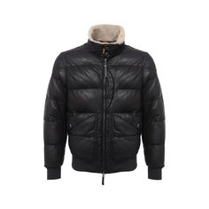 Кожаный пуховый бомбер Parajumpers