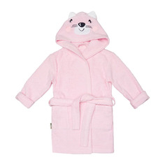 Халат Lucky Child Весёлое купание Котик розовый 92-98