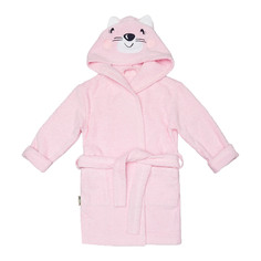 Халат Lucky Child Весёлое купание Котик розовый 98-104