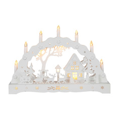 Подсвечник-композиция Star Trading Santa 12 LED 4,5V