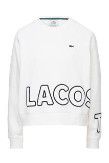 Свитшот из хлопка с вышивкой Lacoste