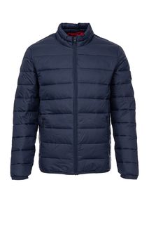 Синяя стеганая куртка с застежкой на молнию Jack & Jones