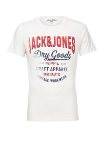 Хлопковая футболка с короткими рукавами Jack & Jones