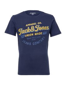 Хлопковая футболка с короткими рукавами Jack & Jones