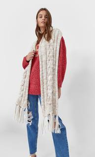 Stradivarius Шарф С Узором «Косы» Женская Коллекция Multicolor 103