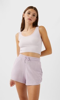 Stradivarius Укороченный Топ На Бретелях Женская Коллекция Multicolor L