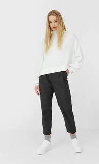 Stradivarius Укороченный Топ Soft Touch Женская Коллекция Ванильный S