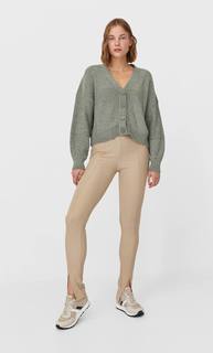 Stradivarius Кардиган Из Синели Женская Коллекция Multicolor M