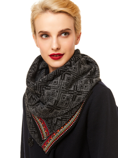 Шарф женский Scandica Nord черно-серый