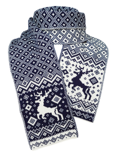 Шарф детский Scandica, 807SCA5X5-0Q7TB, темно-синий, One Size