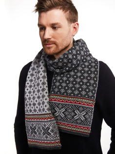 Шарф мужской Scandica Nord темно-серый/светло-серый