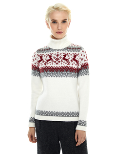 Свитер женский Scandica Deers красный 52/164