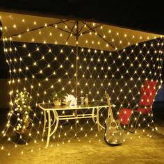 Гирлянда сетка от сети Baziator с контроллером 3х2 м 320LED теплый белый свет